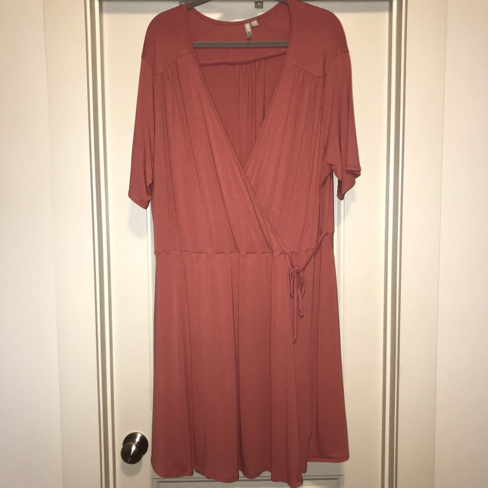 Coral / Pink tie dress
